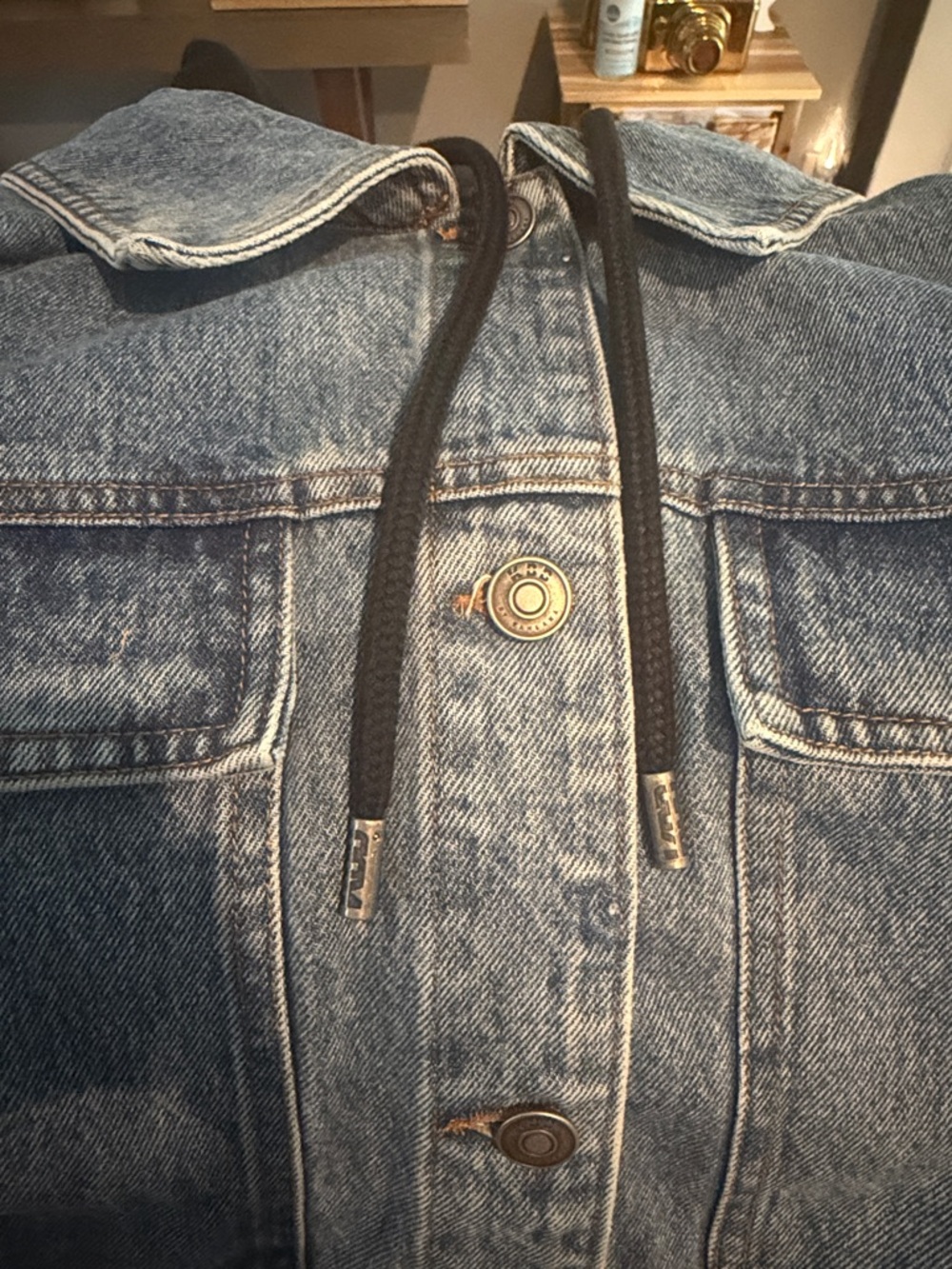 KBB By Kahlana Oversized Denim Jacket with Hood - Picture 6 of 7